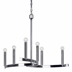 Forte 6-LT Chandelier - Chrome - 7075-06-05