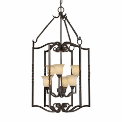 Forte 6-LT Foyer Pendant - Bordeaux - 2633-06-64