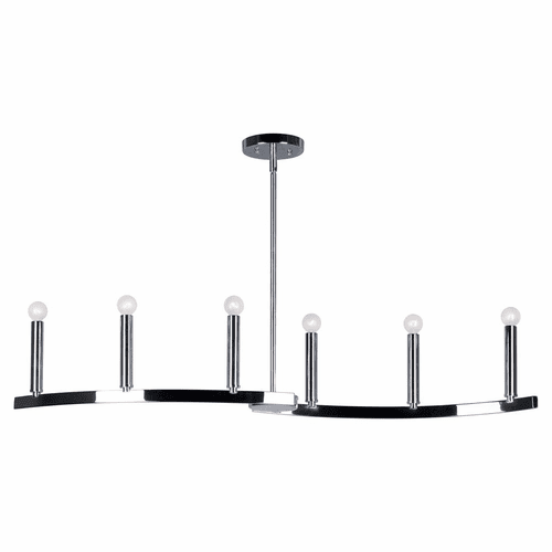 Forte 6-LT Island Pendant - Chrome - 7175-06-05