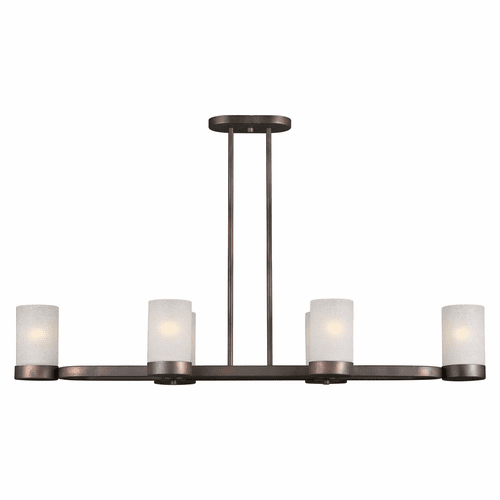 Forte 6-LT Oval Chandelier - Antique Bronze - 2648-06-32