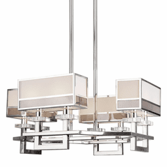 Forte 8-LT Octagon Pendant - Chrome - 7036-08-05