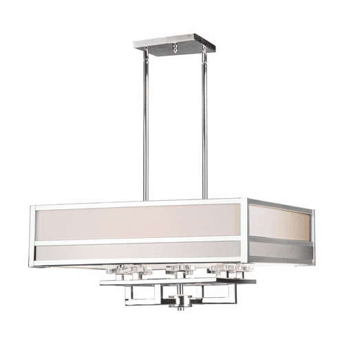 Forte 8-LT Square Pendant - Chrome - 7034-08-05