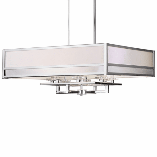 Forte 8-LT Square Pendant - Chrome - 7035-08-05