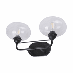 Forte Cameron 20.25" 2-LT Bath Vanity Light - Black - 5732-02-04