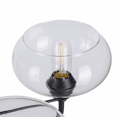 Forte Cameron 28.25" 5-LT Chandelier - Black - 2732-05-04