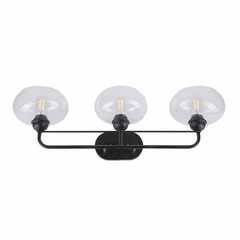Forte Cameron 32.25" 3-LT Bath Vanity Light - Black - 5732-03-04