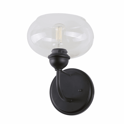 Forte Cameron 5.25" 1-LT Wall Sconce - Black - 5732-01-04