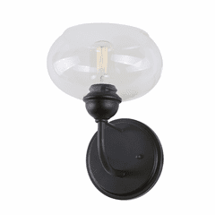 Forte Cameron 5.25" 1-LT Wall Sconce - Black - 5732-01-04