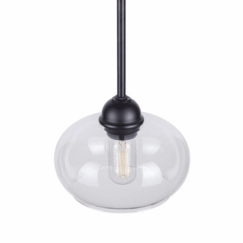 Forte Cameron 8.25" 1-LT Pendant - Black - 2732-01-04