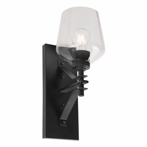 Forte Chalice 6" 1-LT Wall Sconce - Black - 5743-01-04