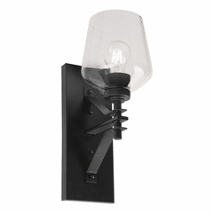 Forte Chalice 6" 1-LT Wall Sconce - Black - 5743-01-04