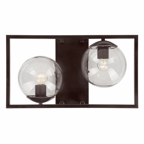 Forte Charm 10" 2-LT Wall Sconce - Antique Bronze - 2727-02-32