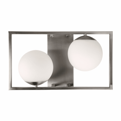 Forte Charm 10" 2-LT Wall Sconce - Brushed Nickel - 2727-02-55