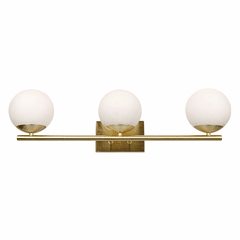 Forte Farrell 30" 3-LT Bath Vanity Light - Soft Gold - 5745-03-12