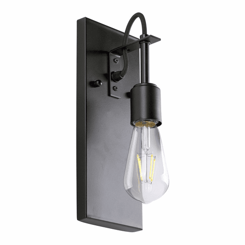 Forte Fergie 4.5" 1-LT Wall Sconce - Black - 7113-01-04
