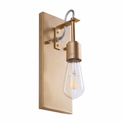 Forte Fergie 4.5" 1-LT Wall Sconce - Soft Gold - 7113-01-12