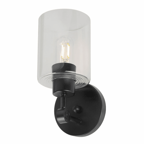 Forte Jayden 5" 1-LT Wall Sconce - Black - 5614-01-04