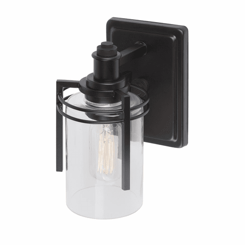 Forte Jolie 4.75" 1-LT Wall Sconce - Black - 5692-01-04