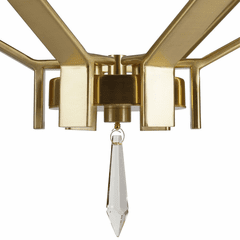Forte Robin 26" 6-LT Chandelier - Soft Gold - 7143-06-12