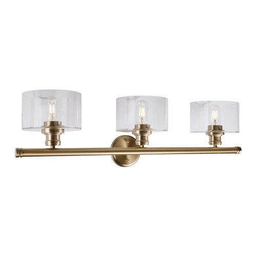 Forte Zane 32.75" 3-LT Bath Vanity Light - Soft Gold - 5748-03-12