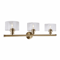 Forte Zane 32.75" 3-LT Bath Vanity Light - Soft Gold - 5748-03-12