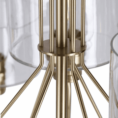 Forte Zane 36.25" 9-LT Chandelier - Soft Gold - 2748-09-12