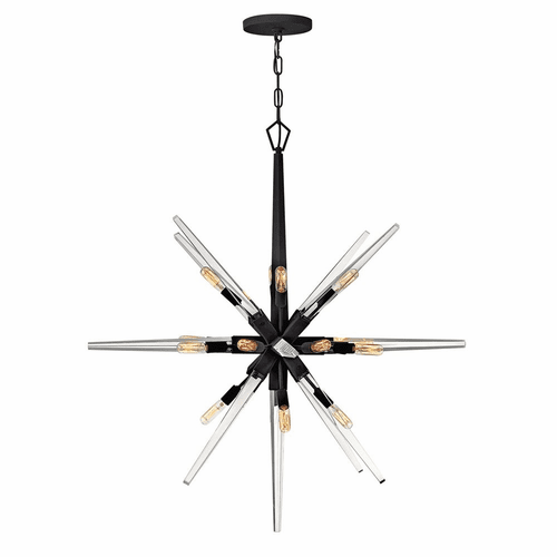 Fredrick Ramond Ariel Chandelier - Black - FR47408BLK