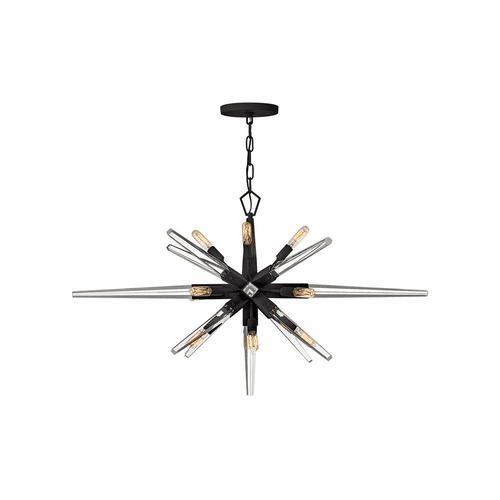 Fredrick Ramond Ariel Chandelier - Black - FR47409BLK