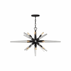 Fredrick Ramond Ariel Chandelier - Black - FR47409BLK