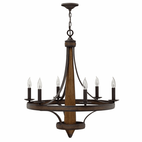 Fredrick Ramond Bastille Single Tier Chandelier - Vintage Bronze - FR41246VBZ
