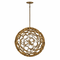 Fredrick Ramond Centric Large Orb Chandelier - Burnished Gold - FR30146BNG