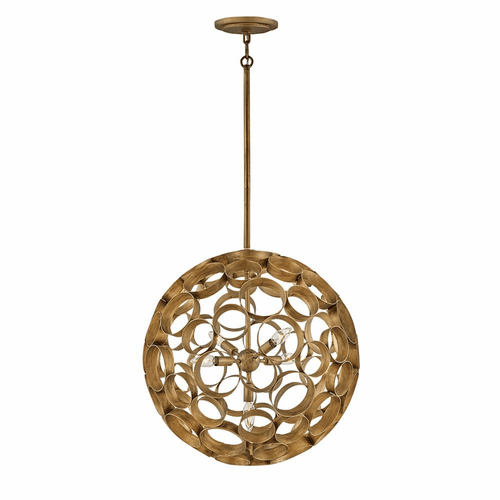 Fredrick Ramond Centric Medium Orb Chandelier - Burnished Gold - FR30144BNG
