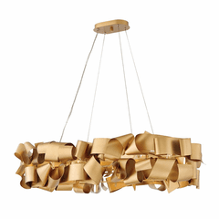 Fredrick Ramond Delfina Linear Chandelier - Deluxe Gold - FR48605DXG