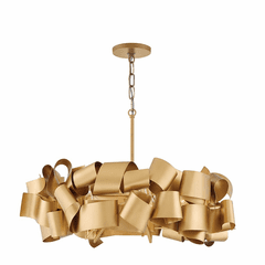 Fredrick Ramond Delfina Single Tier Chandelier - Deluxe Gold - FR48604DXG