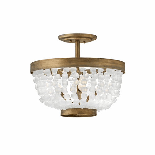 Fredrick Ramond Dune Medium Semi-Flush Mount - Burnished Gold - FR30203BNG