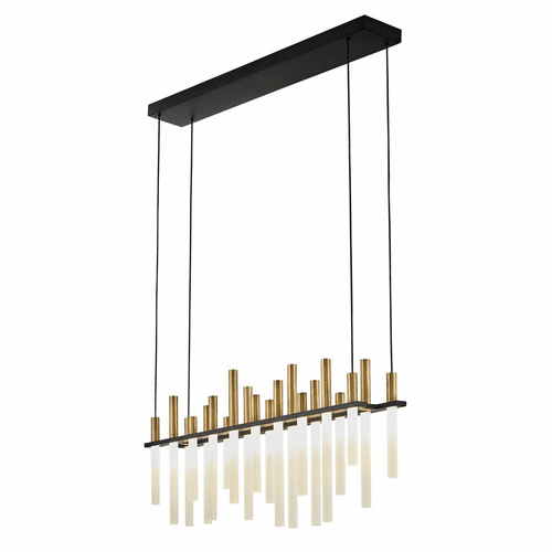 Fredrick Ramond Echo Large LED Linear Chandelier - Black - FR30705BLK