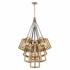 Fredrick Ramond Ensemble Large Foyer Pendant - Brushed Bronze - FR42449BBZ