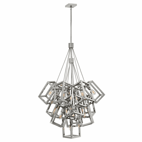 Fredrick Ramond Ensemble Large Foyer Pendant - Polished Nickel - FR42449PNI
