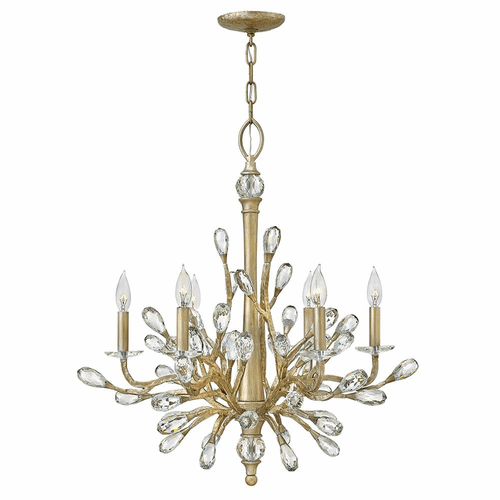 Fredrick Ramond Eve Single Tier Chandelier - Champagne Gold - FR46806CPG
