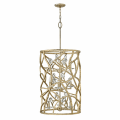 Fredrick Ramond Eve Three Tier Foyer Light - Champagne Gold - FR46808CPG Fredrick Ramond Eve Three Tier Foyer Light - Champagne Gold - FR46808CPG
