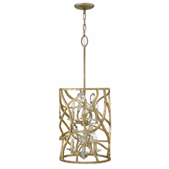 Fredrick Ramond Eve Two Tier Foyer Light - Champagne Gold - FR46805CPG Fredrick Ramond Eve Two Tier Foyer Light - Champagne Gold - FR46805CPG
