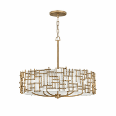 Fredrick Ramond Farrah Chandelier - Burnished Gold - FR33104BNG