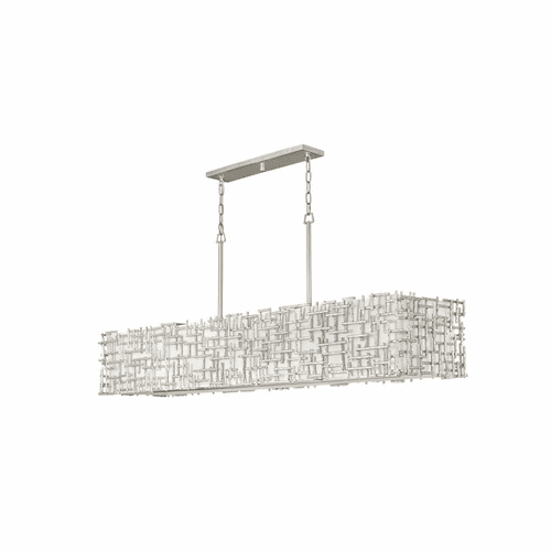 Fredrick Ramond Farrah Chandelier - Silver Leaf - FR33109SLF