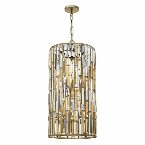 Fredrick Ramond Gemma Large Foyer Pendant - Silver Leaf - FR33736SLF