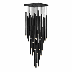 Fredrick Ramond Harmony Chandelier - Black - FR49908BLK Fredrick Ramond Harmony Chandelier - Black - FR49908BLK