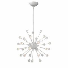 Fredrick Ramond Impulse Single Tier Foyer Chandelier - Cloud - FR44413CLD