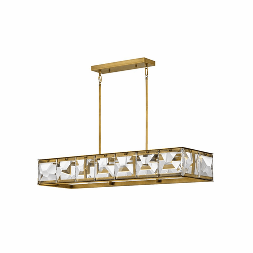 Fredrick Ramond Jolie Large LED Linear Chandelier - Heritage Brass - FR30106HBR