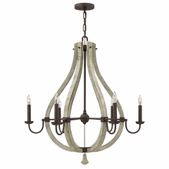 Fredrick Ramond Middlefield Single Tier Foyer Chandelier - Iron Rust - FR40576IRR Fredrick Ramond Middlefield Single Tier Foyer Chandelier - Iron Rust - FR40576IRR