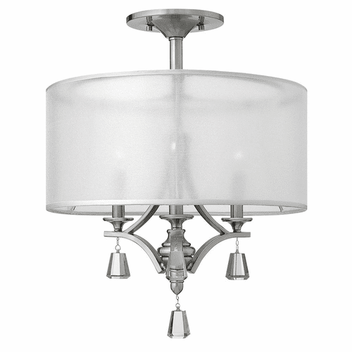 Fredrick Ramond Mime Semi-Flush Mount - Brushed Nickel - FR45601BNI