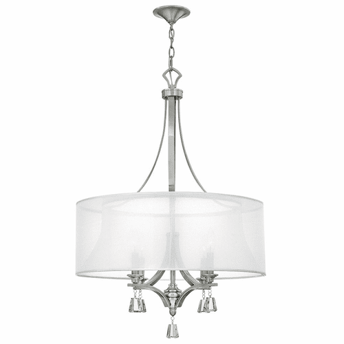 Fredrick Ramond Mime Single Tier Chandelier - Brushed Nickel - FR45604BNI